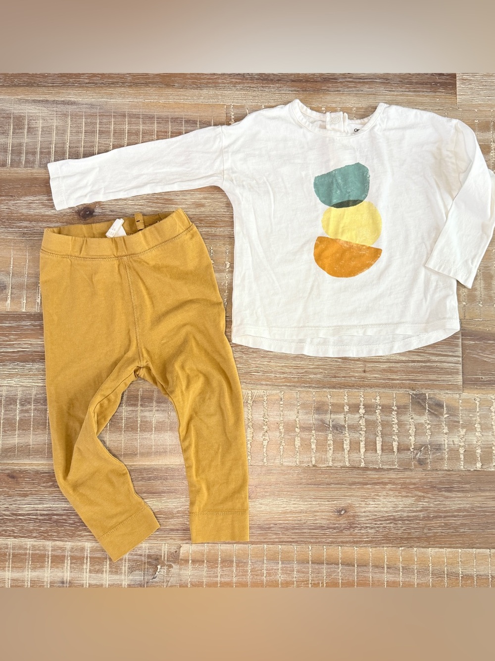H&M Leggings and Open Edit Nordstrom Long Sleeve top 12m